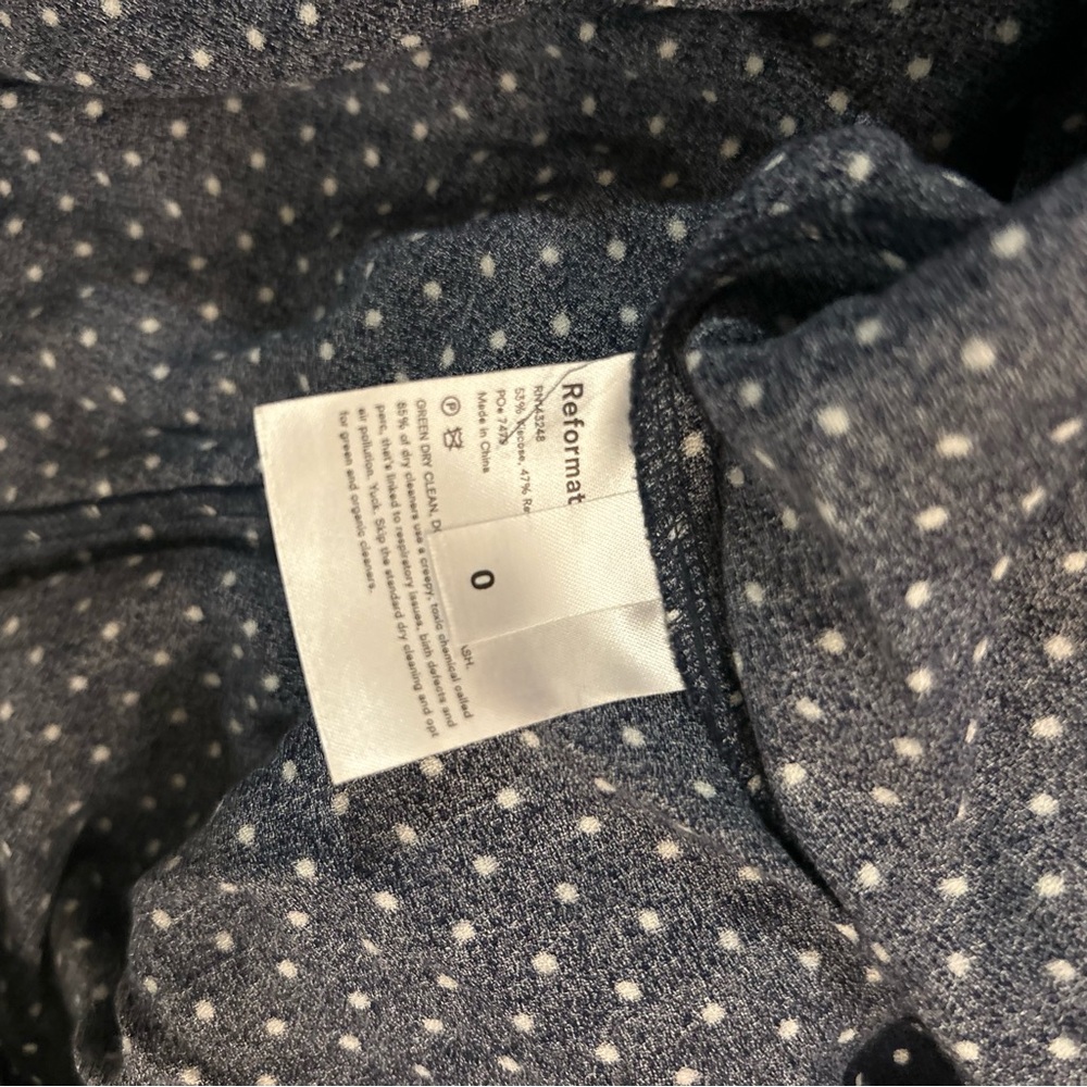 Reformation Midi Dress, Polka dots Size 0 - Picture 5 of 6